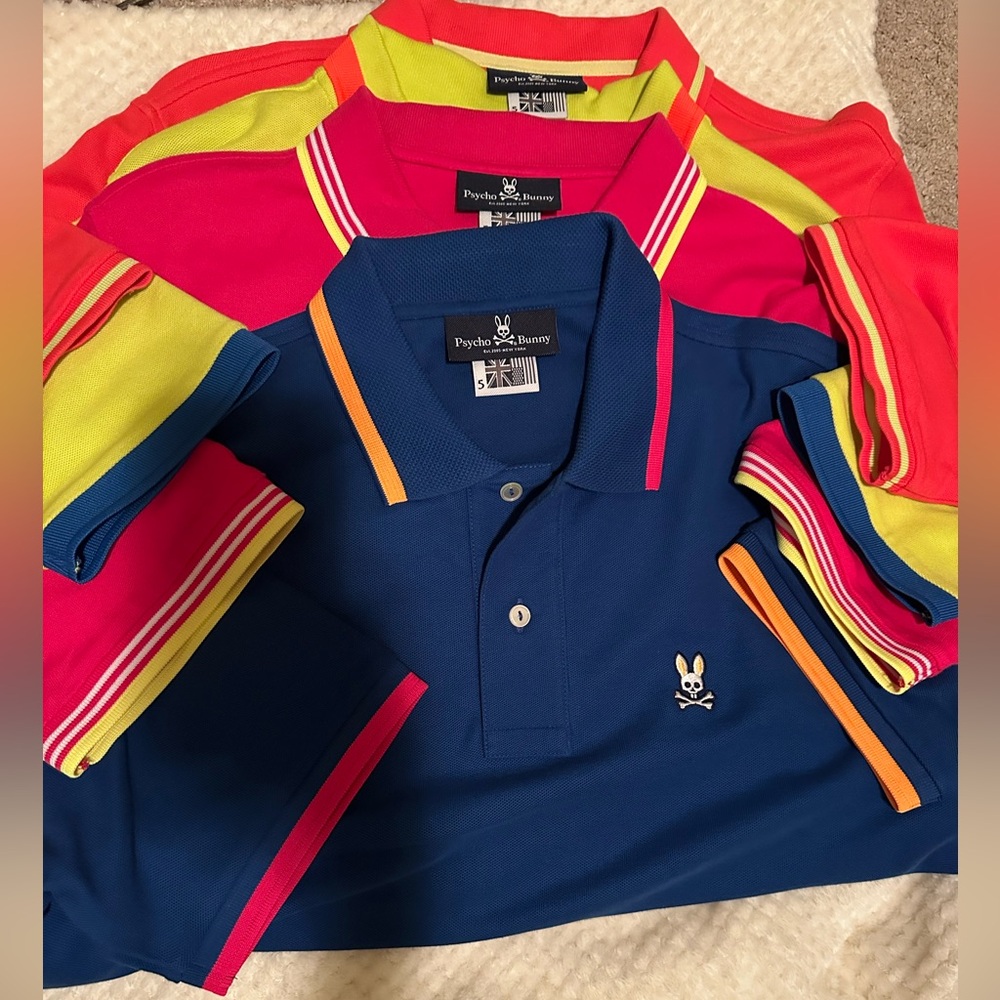 Psycho Bunny Multi color Men’s Polos